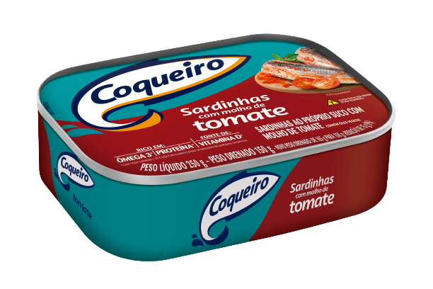Sardinha Coqueiro com molho, lata 125gr